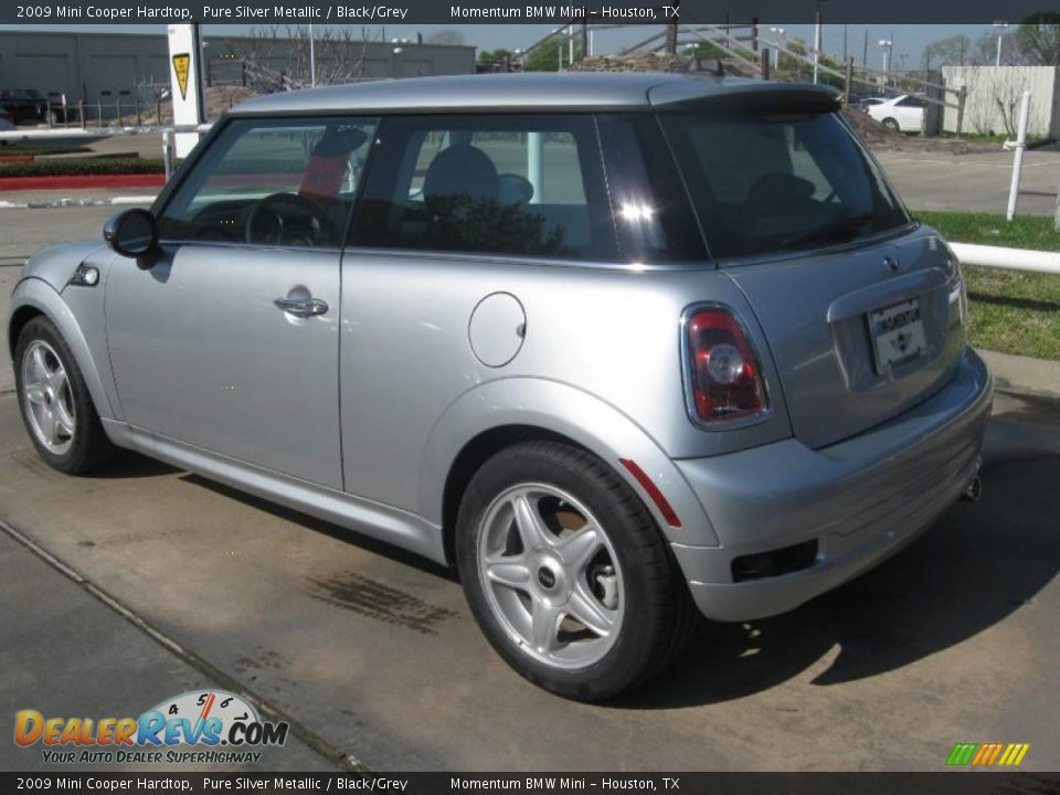 2009 Mini Cooper Hardtop Pure Silver Metallic / Black/Grey Photo #5