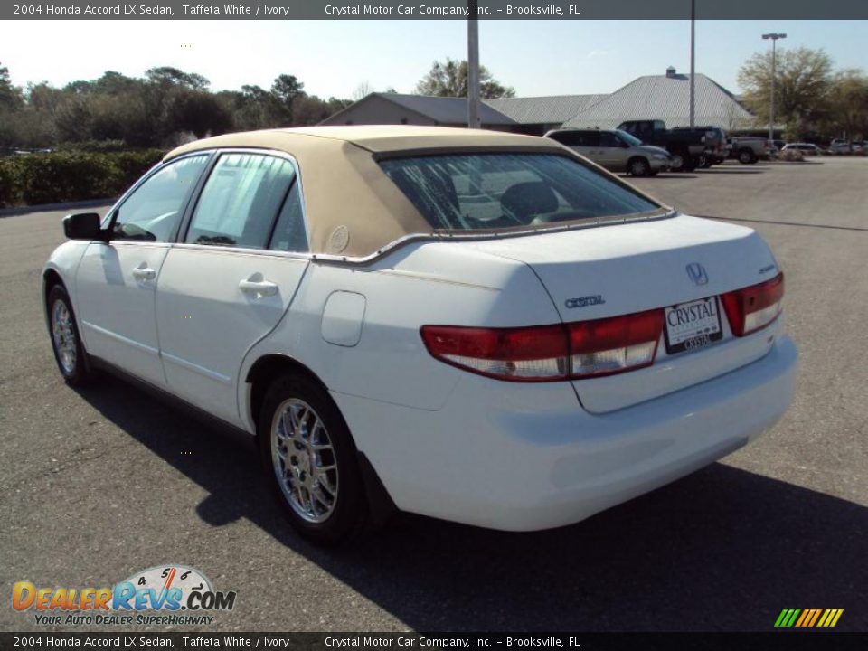 2004 Honda Accord LX Sedan Taffeta White / Ivory Photo #3