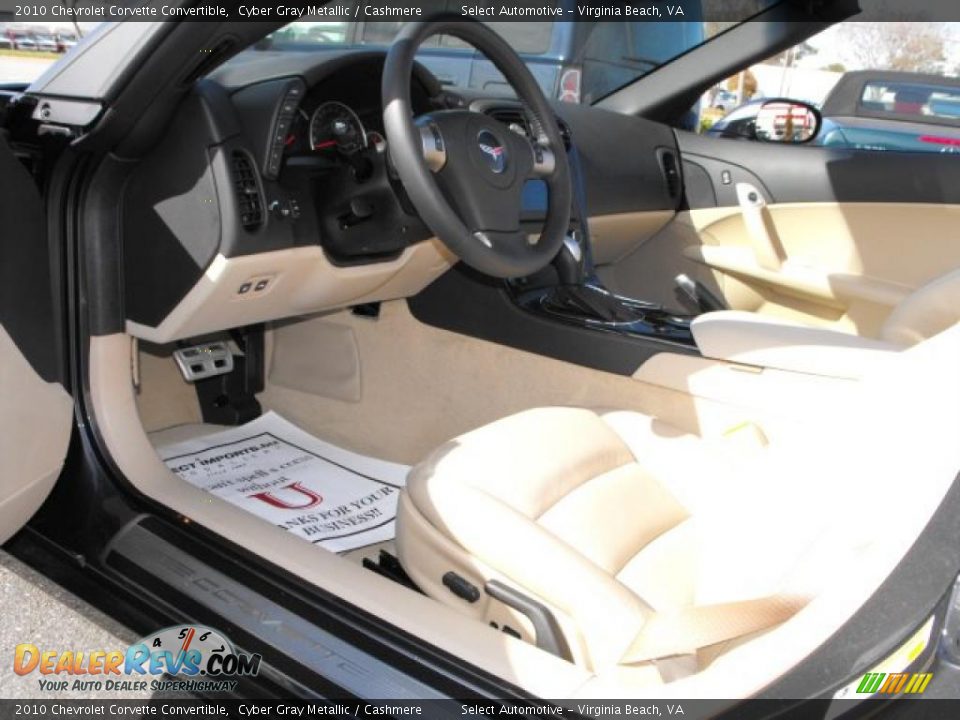 2010 Chevrolet Corvette Convertible Cyber Gray Metallic / Cashmere Photo #32