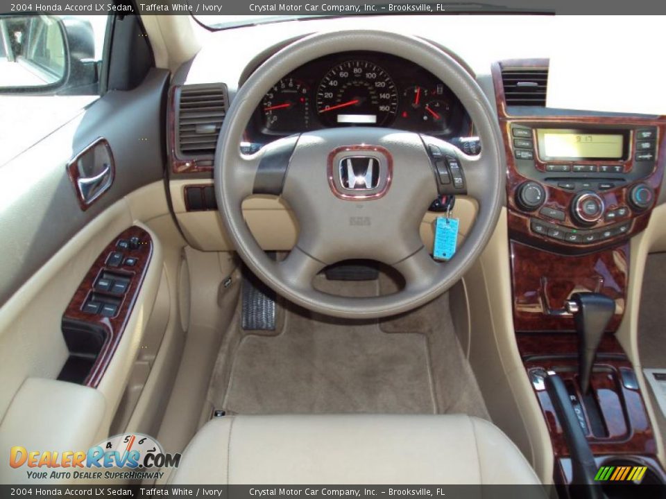 2004 Honda Accord LX Sedan Taffeta White / Ivory Photo #6