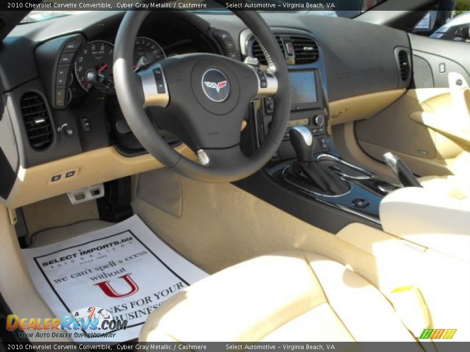 2010 Chevrolet Corvette Convertible Cyber Gray Metallic / Cashmere Photo #33