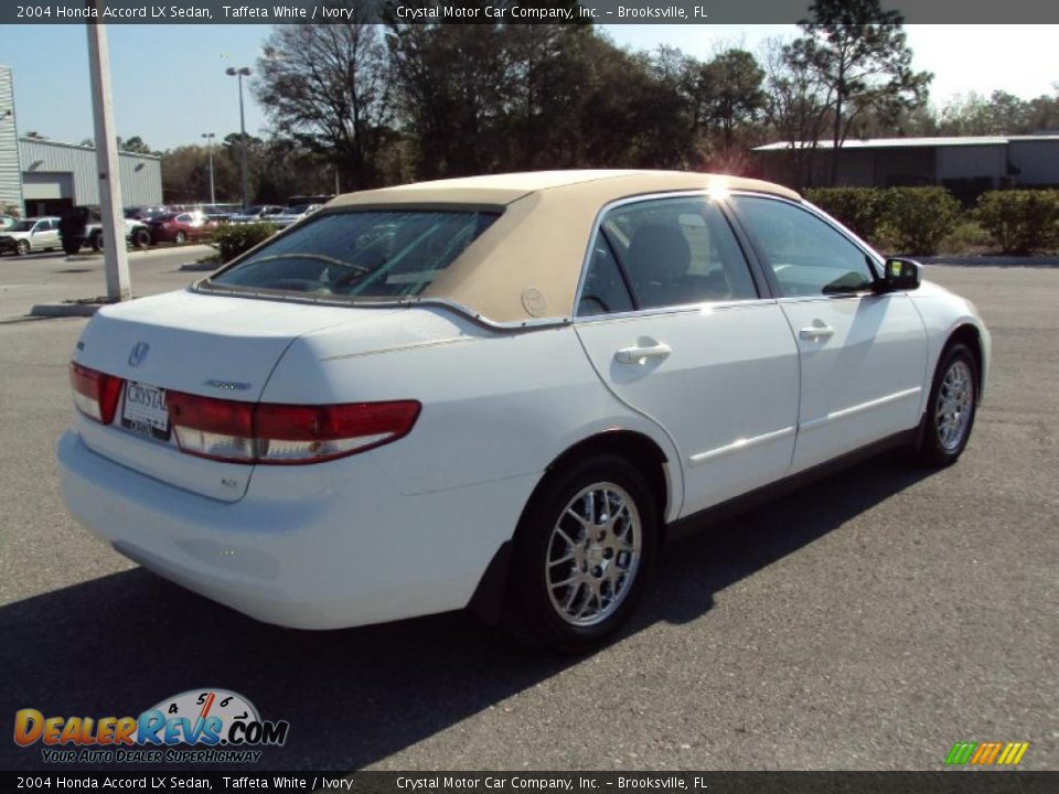 2004 Honda Accord LX Sedan Taffeta White / Ivory Photo #8