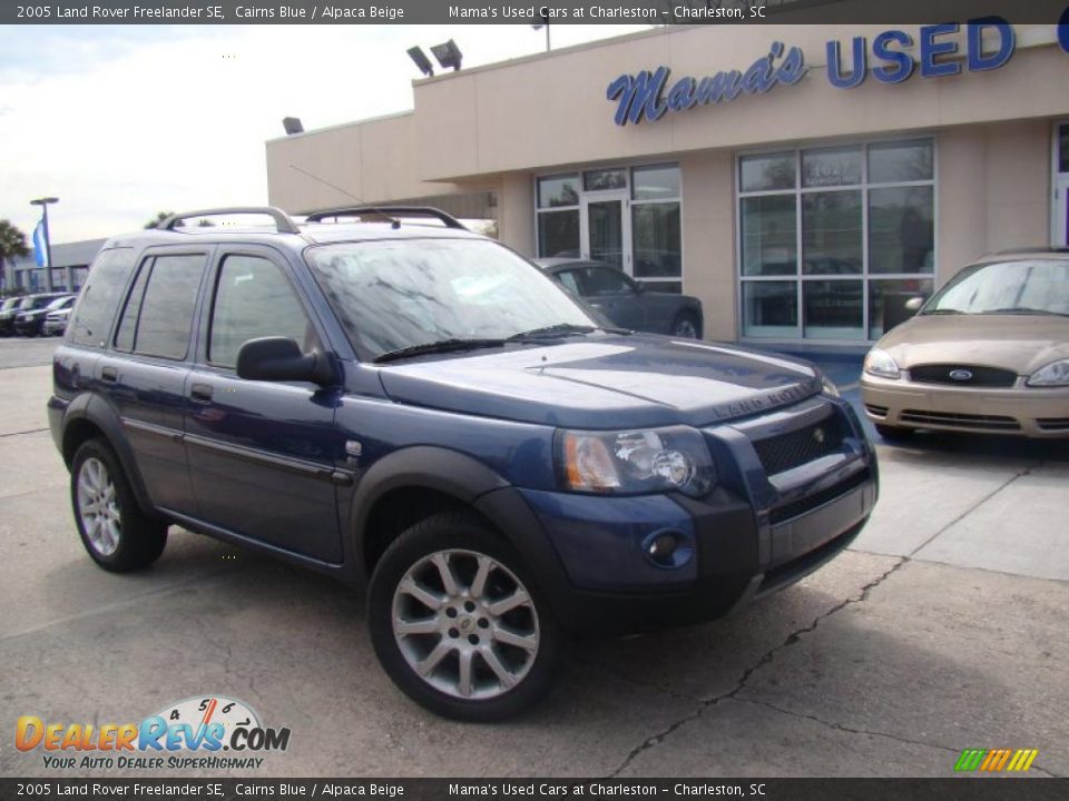 2005 Land Rover Freelander SE Cairns Blue / Alpaca Beige Photo #33