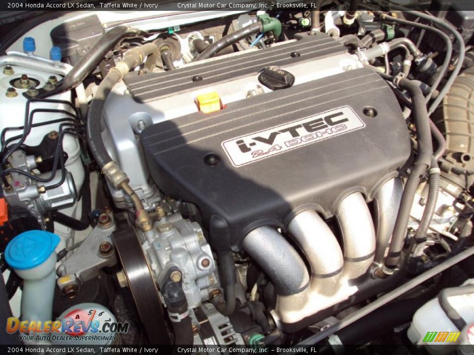 2004 Honda Accord LX Sedan Taffeta White / Ivory Photo #16