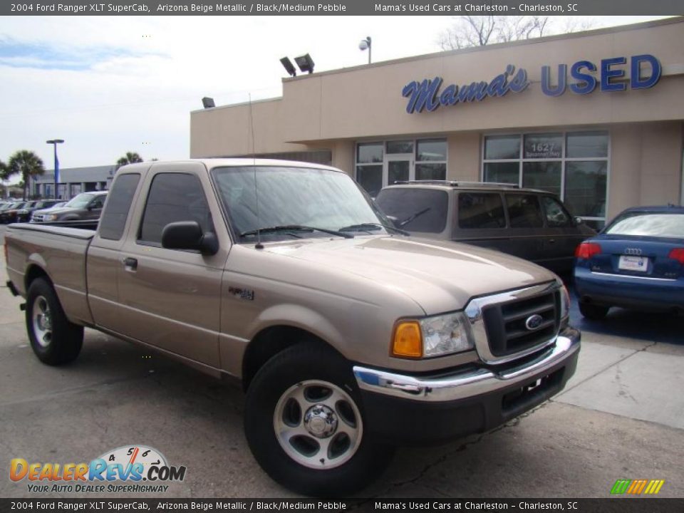 2004 Ford Ranger XLT SuperCab Arizona Beige Metallic / Black/Medium Pebble Photo #29