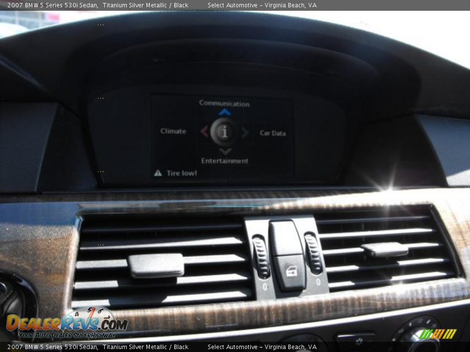 2007 BMW 5 Series 530i Sedan Titanium Silver Metallic / Black Photo #18