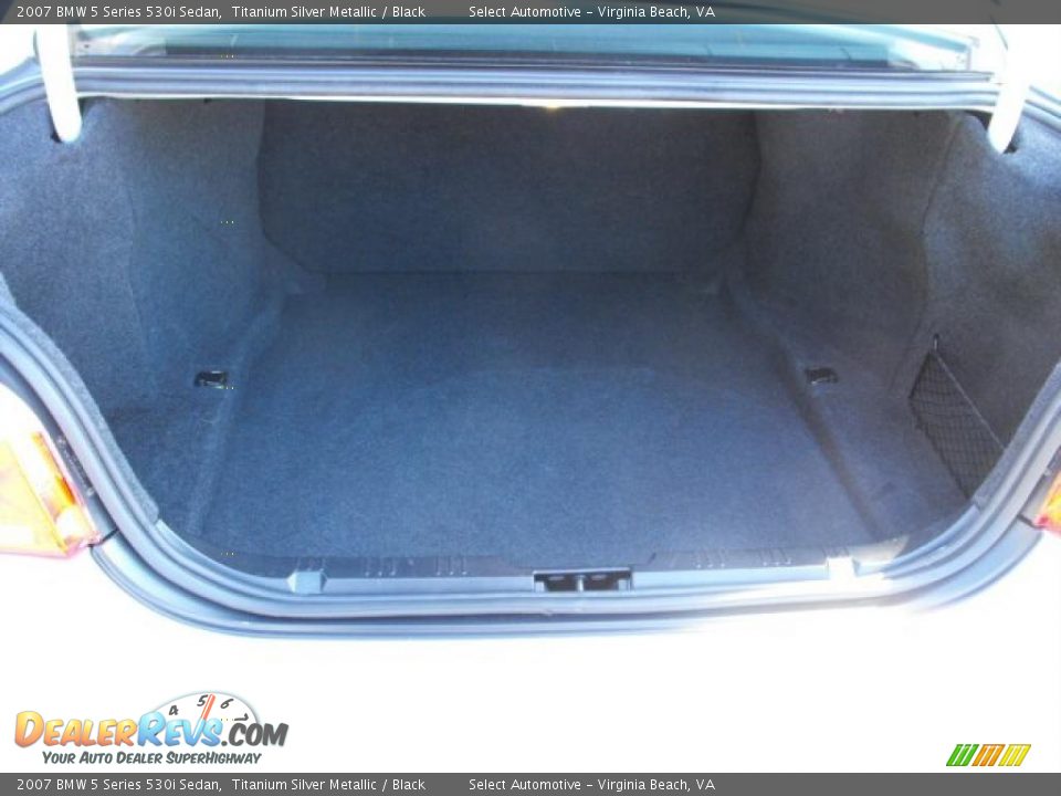 2007 BMW 5 Series 530i Sedan Titanium Silver Metallic / Black Photo #26