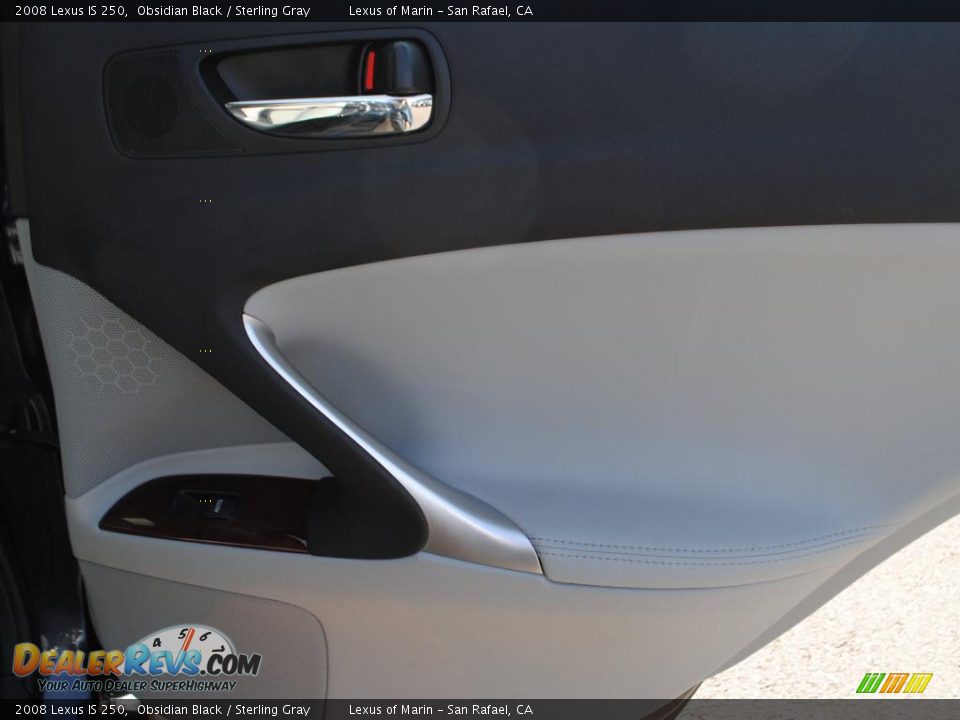2008 Lexus IS 250 Obsidian Black / Sterling Gray Photo #9