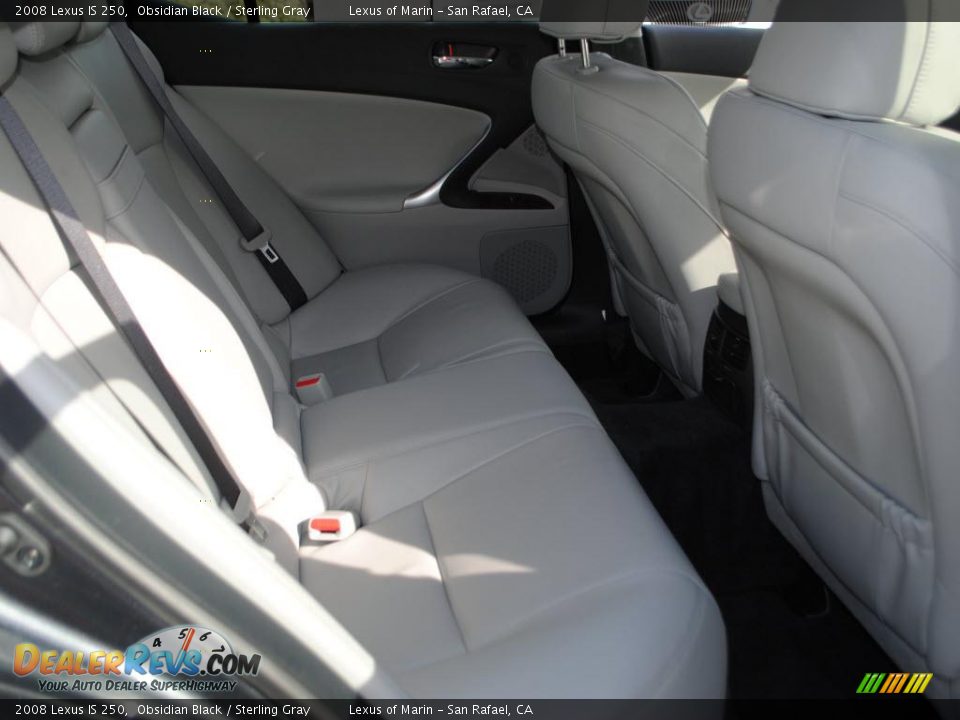 2008 Lexus IS 250 Obsidian Black / Sterling Gray Photo #10