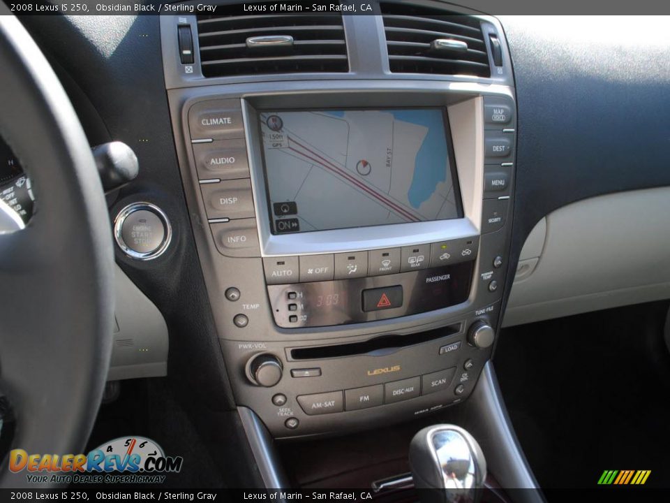 2008 Lexus IS 250 Obsidian Black / Sterling Gray Photo #15