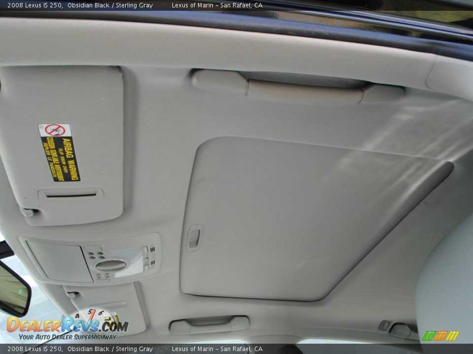 2008 Lexus IS 250 Obsidian Black / Sterling Gray Photo #17