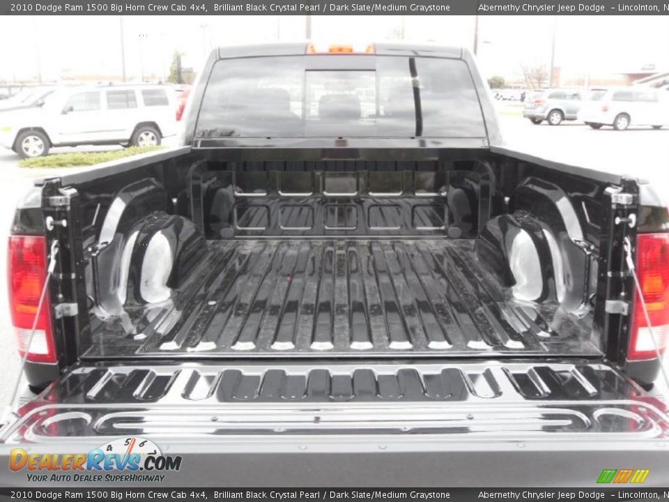 2010 Dodge Ram 1500 Big Horn Crew Cab 4x4 Brilliant Black Crystal Pearl / Dark Slate/Medium Graystone Photo #4