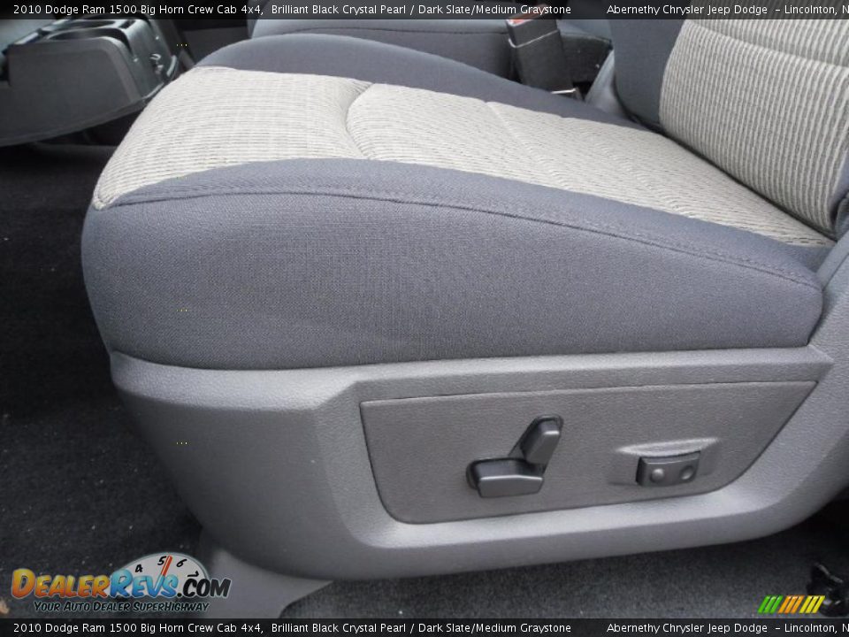 2010 Dodge Ram 1500 Big Horn Crew Cab 4x4 Brilliant Black Crystal Pearl / Dark Slate/Medium Graystone Photo #10
