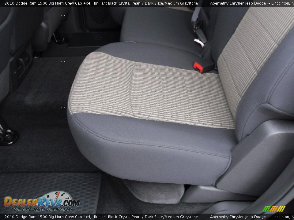 2010 Dodge Ram 1500 Big Horn Crew Cab 4x4 Brilliant Black Crystal Pearl / Dark Slate/Medium Graystone Photo #12