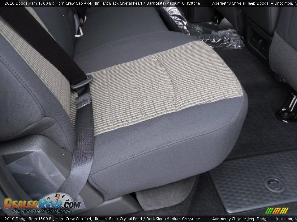 2010 Dodge Ram 1500 Big Horn Crew Cab 4x4 Brilliant Black Crystal Pearl / Dark Slate/Medium Graystone Photo #15