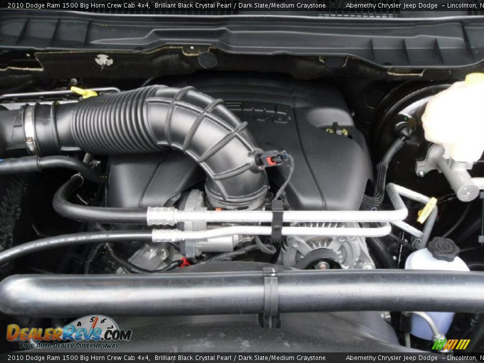 2010 Dodge Ram 1500 Big Horn Crew Cab 4x4 Brilliant Black Crystal Pearl / Dark Slate/Medium Graystone Photo #22