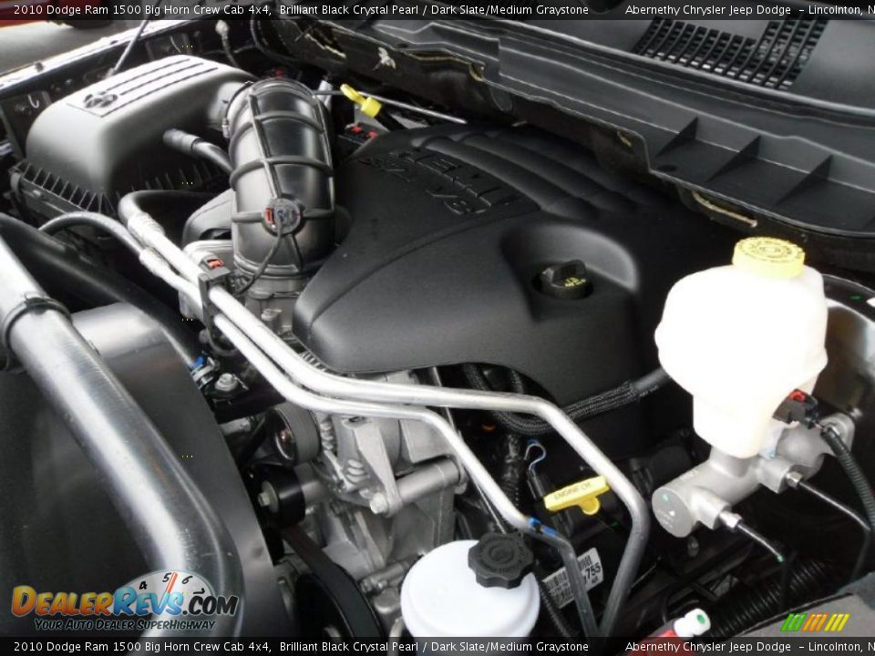 2010 Dodge Ram 1500 Big Horn Crew Cab 4x4 Brilliant Black Crystal Pearl / Dark Slate/Medium Graystone Photo #23