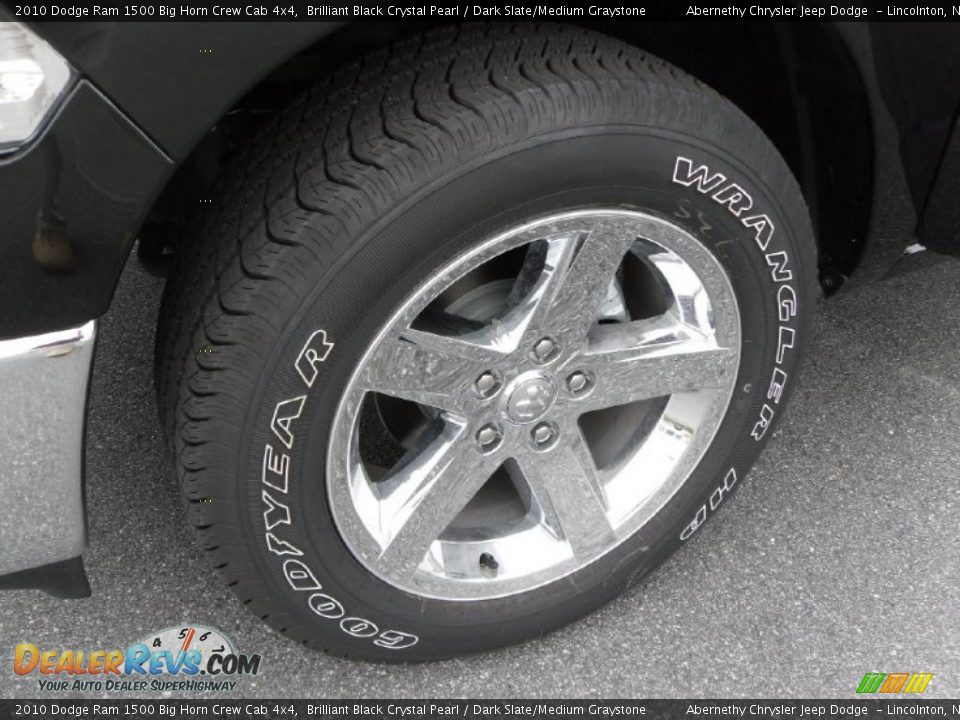 2010 Dodge Ram 1500 Big Horn Crew Cab 4x4 Brilliant Black Crystal Pearl / Dark Slate/Medium Graystone Photo #24