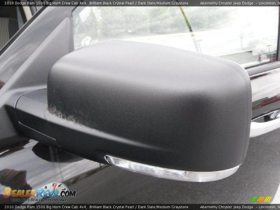 2010 Dodge Ram 1500 Big Horn Crew Cab 4x4 Brilliant Black Crystal Pearl / Dark Slate/Medium Graystone Photo #25