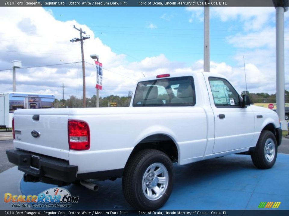 2010 Ford Ranger XL Regular Cab Oxford White / Medium Dark Flint Photo #3