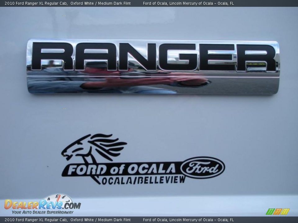 2010 Ford Ranger XL Regular Cab Oxford White / Medium Dark Flint Photo #4