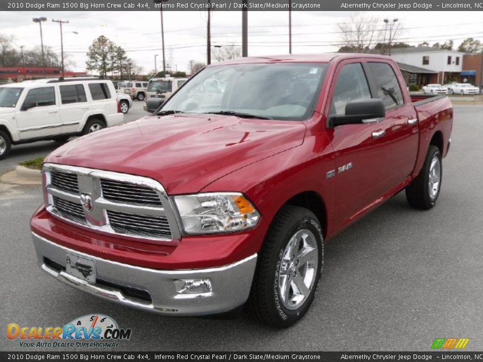 2010 Dodge Ram 1500 Big Horn Crew Cab 4x4 Inferno Red Crystal Pearl / Dark Slate/Medium Graystone Photo #1