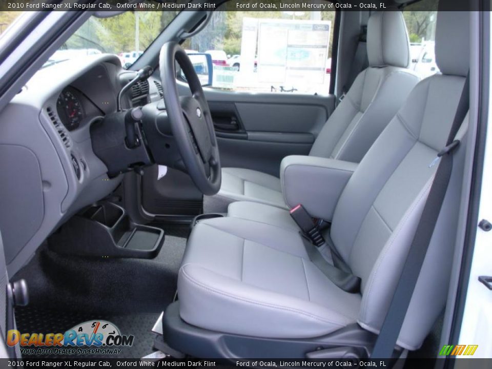 2010 Ford Ranger XL Regular Cab Oxford White / Medium Dark Flint Photo #5