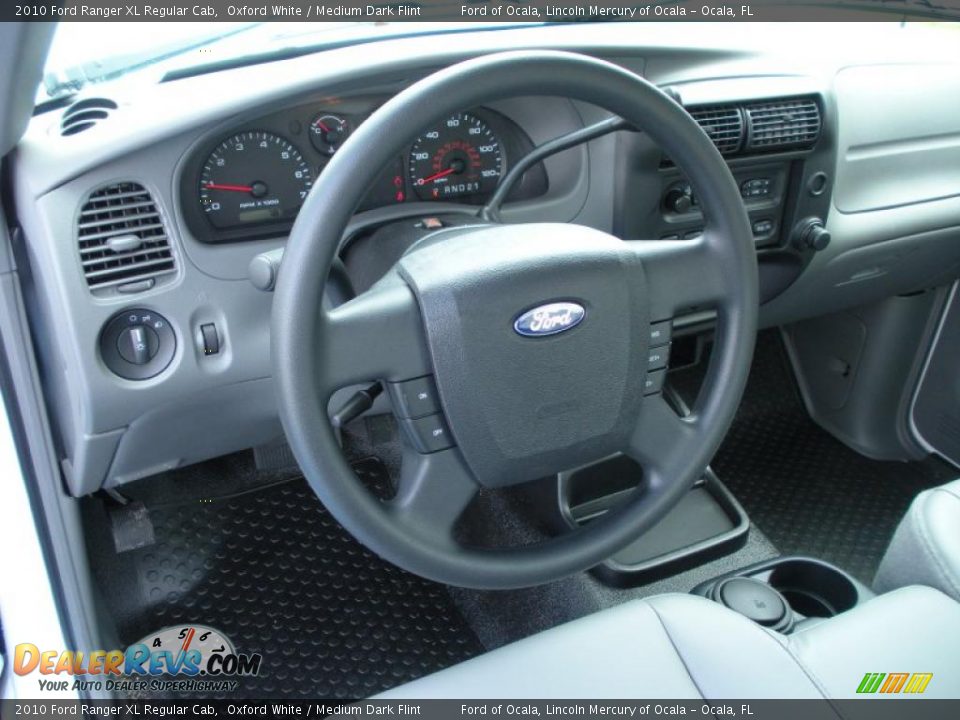 2010 Ford Ranger XL Regular Cab Oxford White / Medium Dark Flint Photo #6