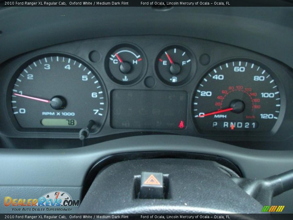 2010 Ford Ranger XL Regular Cab Oxford White / Medium Dark Flint Photo #7