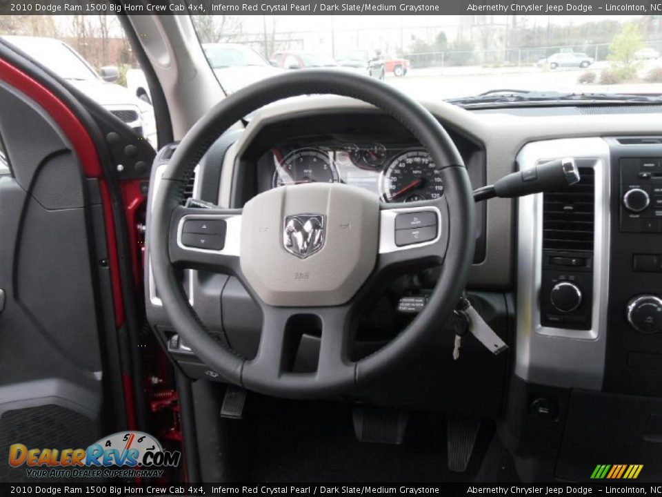 2010 Dodge Ram 1500 Big Horn Crew Cab 4x4 Inferno Red Crystal Pearl / Dark Slate/Medium Graystone Photo #14