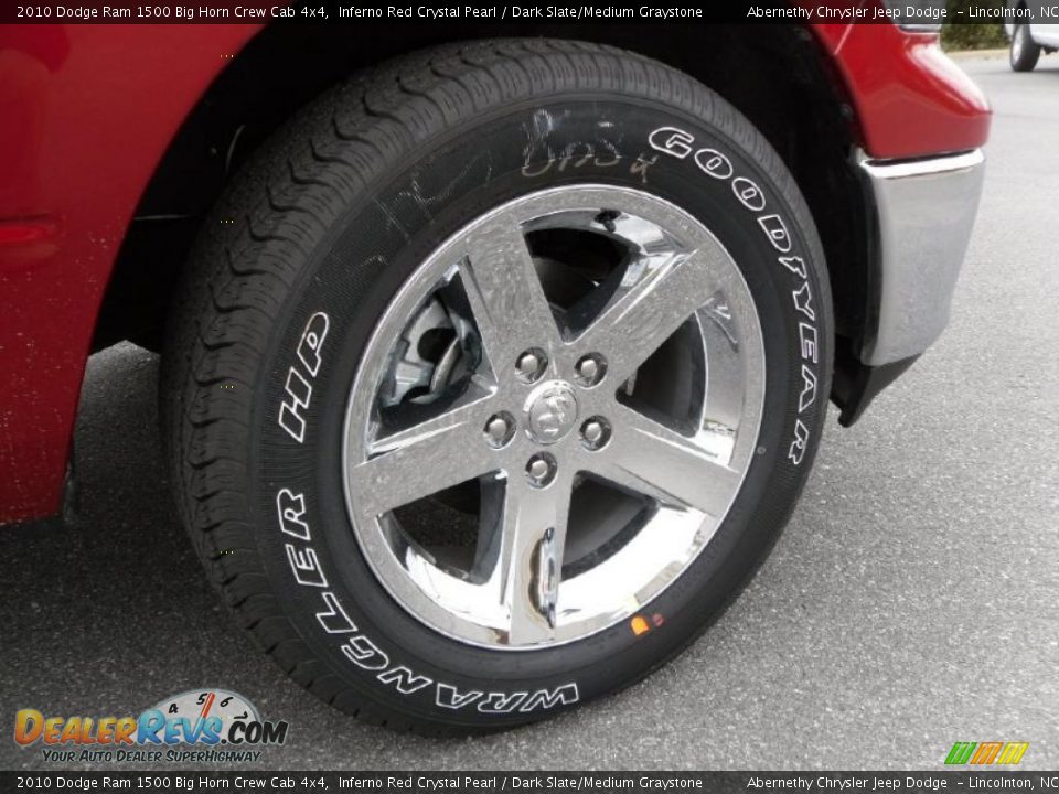 2010 Dodge Ram 1500 Big Horn Crew Cab 4x4 Inferno Red Crystal Pearl / Dark Slate/Medium Graystone Photo #20