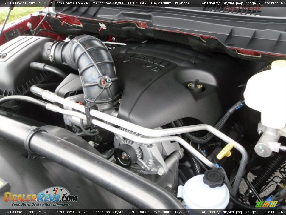 2010 Dodge Ram 1500 Big Horn Crew Cab 4x4 Inferno Red Crystal Pearl / Dark Slate/Medium Graystone Photo #22