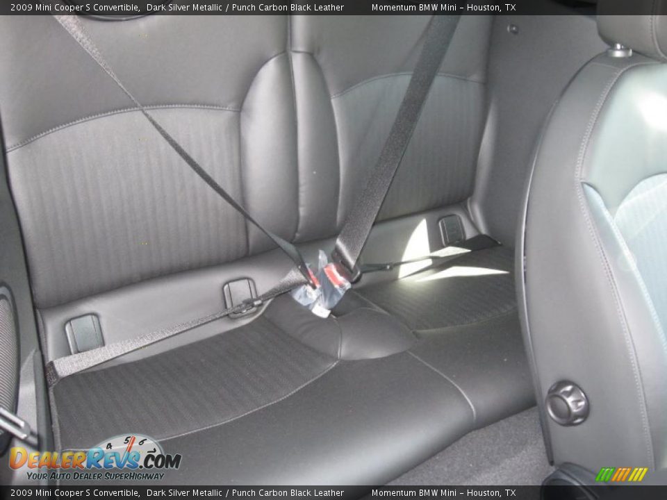 2009 Mini Cooper S Convertible Dark Silver Metallic / Punch Carbon Black Leather Photo #10