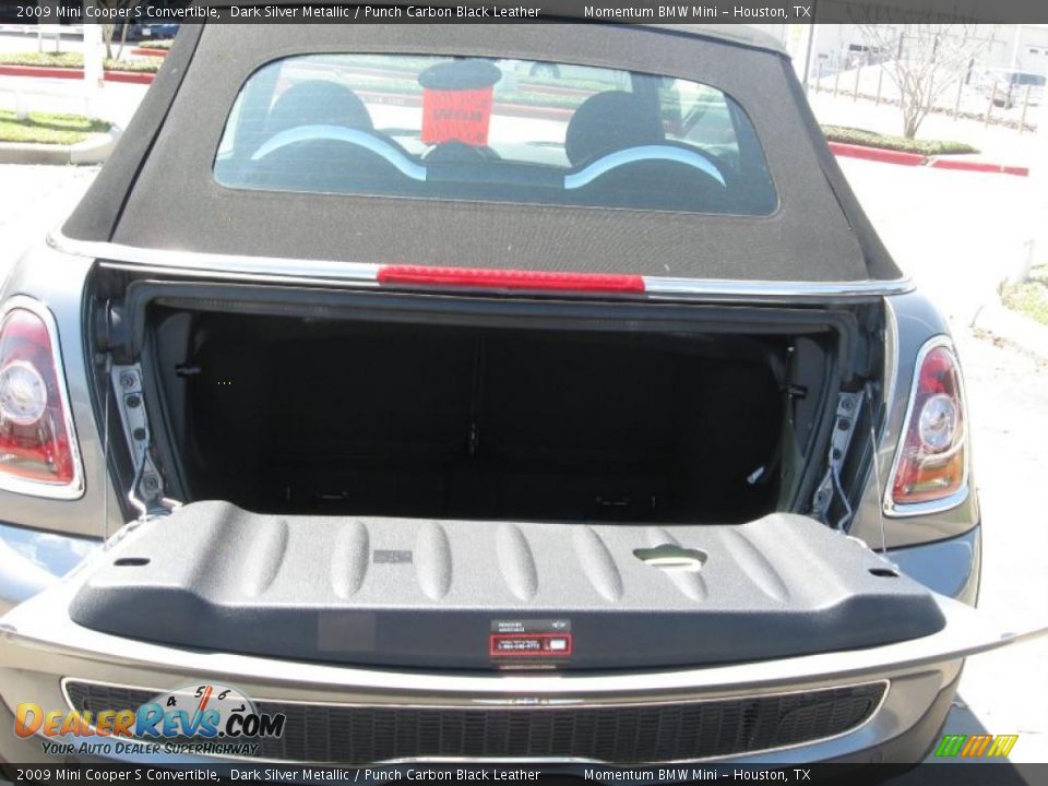 2009 Mini Cooper S Convertible Dark Silver Metallic / Punch Carbon Black Leather Photo #11