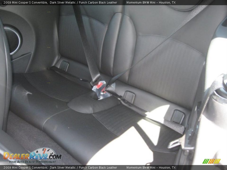 2009 Mini Cooper S Convertible Dark Silver Metallic / Punch Carbon Black Leather Photo #13
