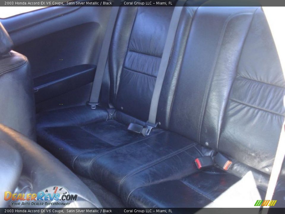 2003 Honda Accord EX V6 Coupe Satin Silver Metallic / Black Photo #10