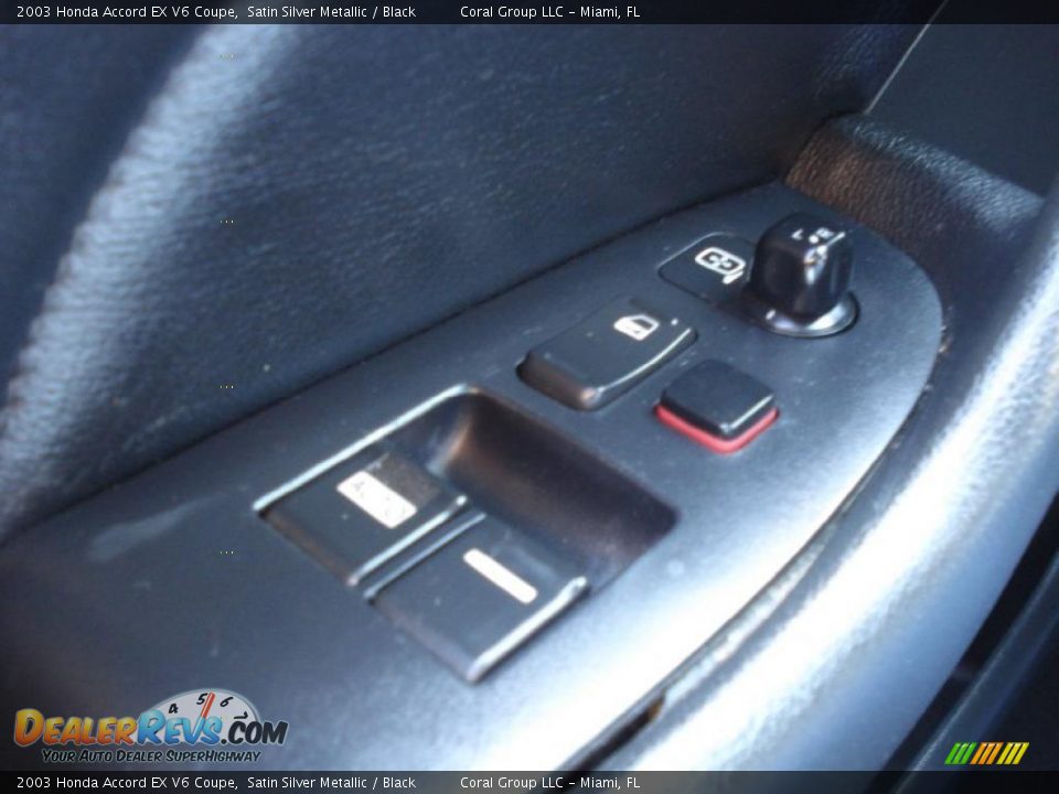 2003 Honda Accord EX V6 Coupe Satin Silver Metallic / Black Photo #17