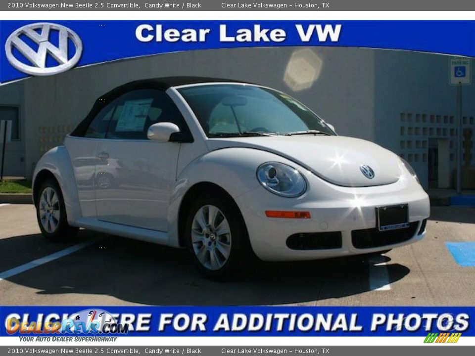 2010 Volkswagen New Beetle 2.5 Convertible Candy White / Black Photo #1