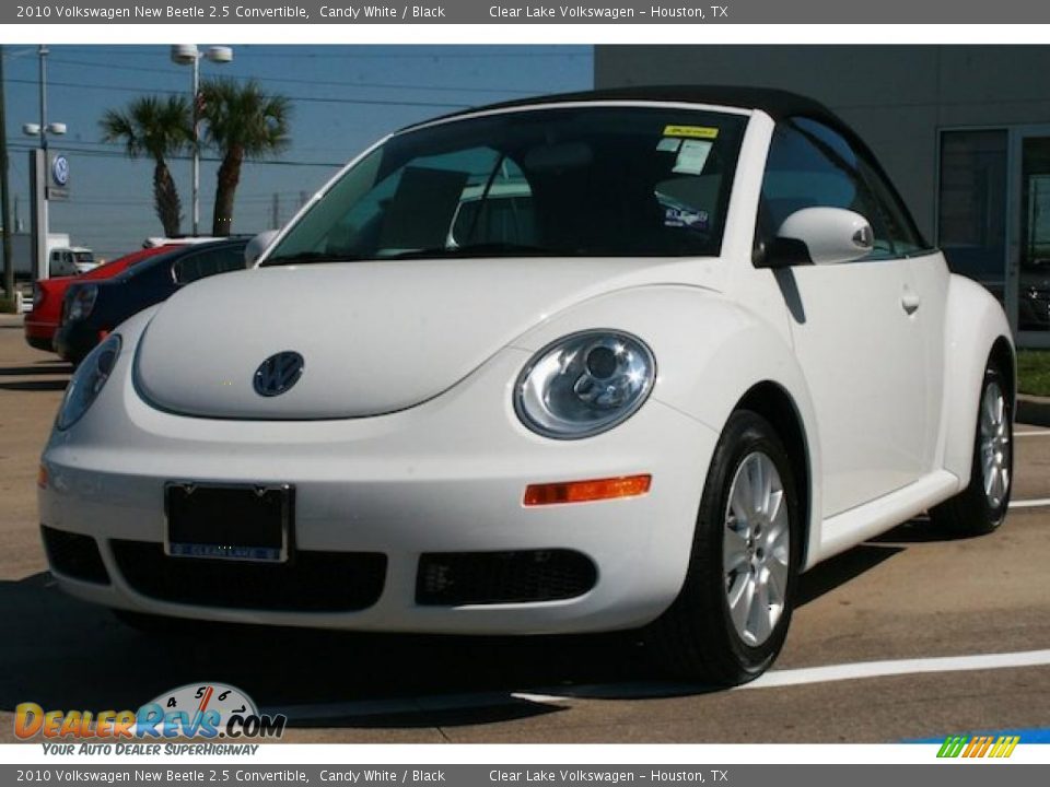 2010 Volkswagen New Beetle 2.5 Convertible Candy White / Black Photo #3