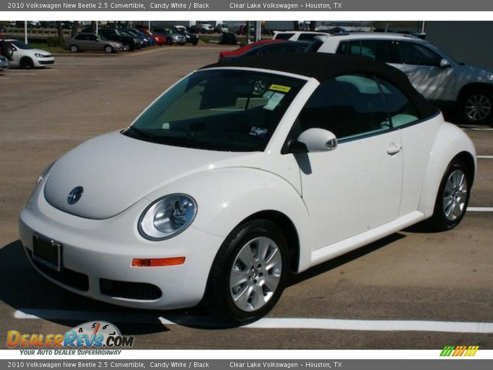 2010 Volkswagen New Beetle 2.5 Convertible Candy White / Black Photo #4
