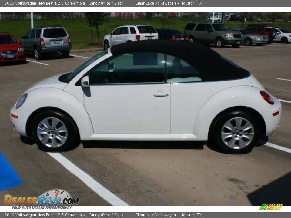2010 Volkswagen New Beetle 2.5 Convertible Candy White / Black Photo #5