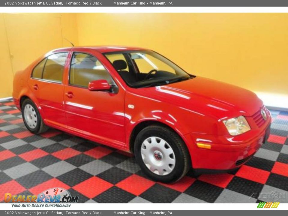 2002 Volkswagen Jetta GL Sedan Tornado Red / Black Photo #1