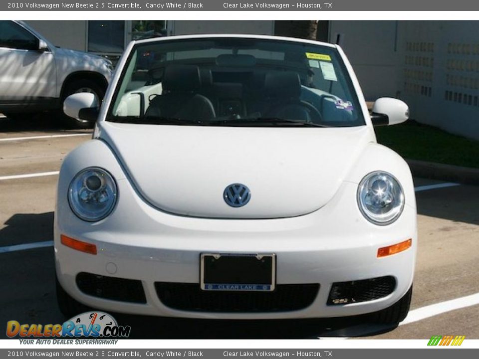 2010 Volkswagen New Beetle 2.5 Convertible Candy White / Black Photo #10