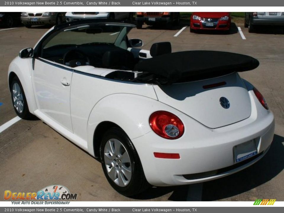 2010 Volkswagen New Beetle 2.5 Convertible Candy White / Black Photo #13