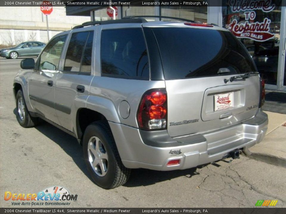 2004 Chevrolet TrailBlazer LS 4x4 Silverstone Metallic / Medium Pewter Photo #3