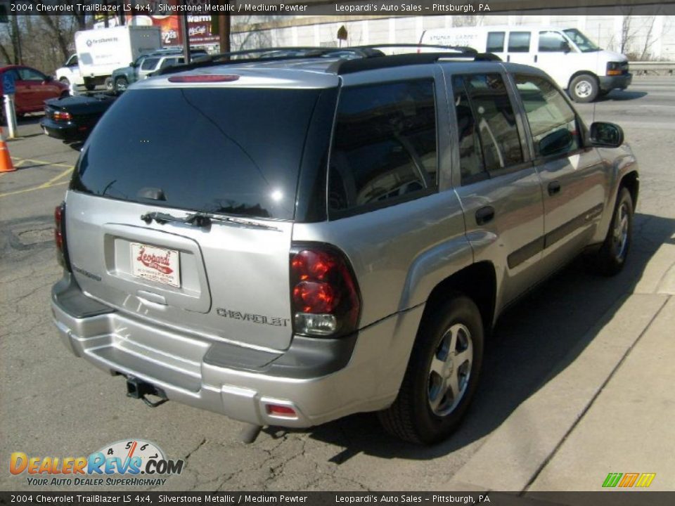 2004 Chevrolet TrailBlazer LS 4x4 Silverstone Metallic / Medium Pewter Photo #5