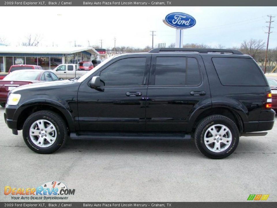 2009 Ford Explorer XLT Black / Camel Photo #2