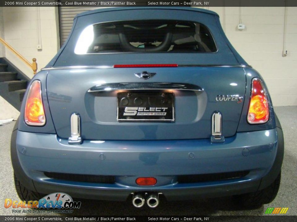 2006 Mini Cooper S Convertible Cool Blue Metallic / Black/Panther Black Photo #5