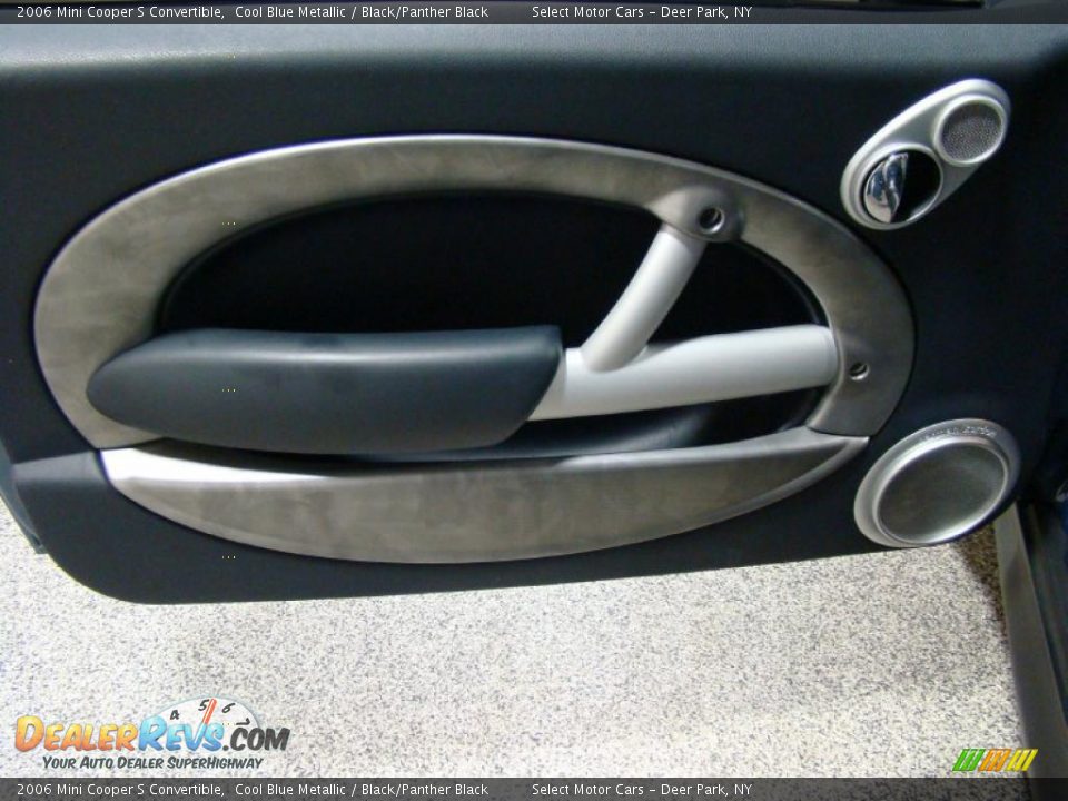 2006 Mini Cooper S Convertible Cool Blue Metallic / Black/Panther Black Photo #7