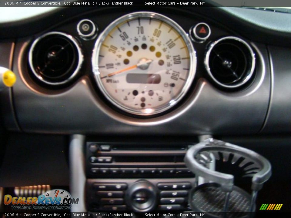 2006 Mini Cooper S Convertible Cool Blue Metallic / Black/Panther Black Photo #11